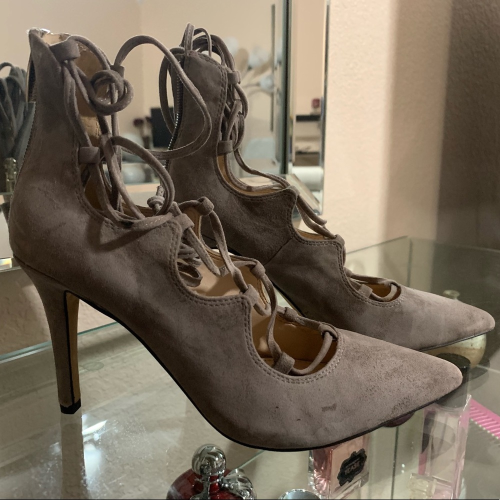 Vince Camuto lace up heels